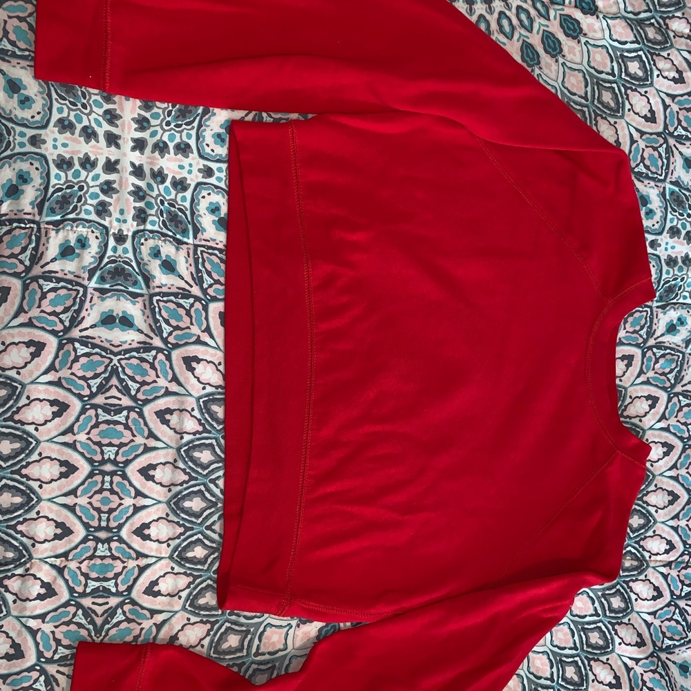 Red crop top